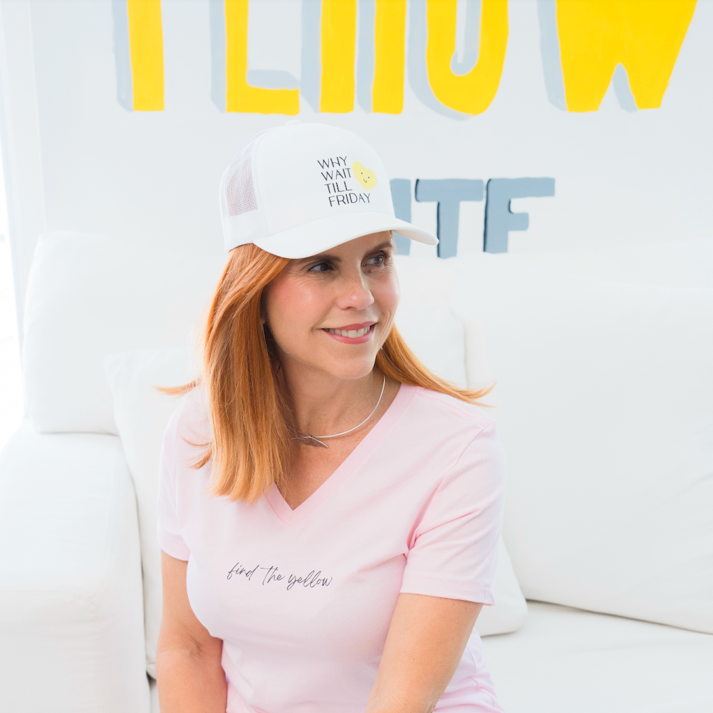Why Wait Till Friday Trucker Hat – White